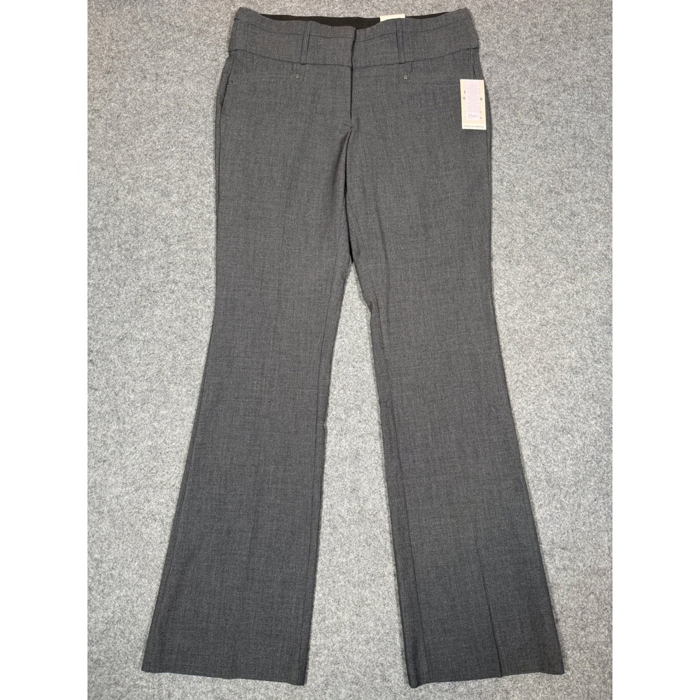 NWT Candies Marilyn Fit Gray Bootcut Dress Pants Mid Rise JZ73X011RS Size 11